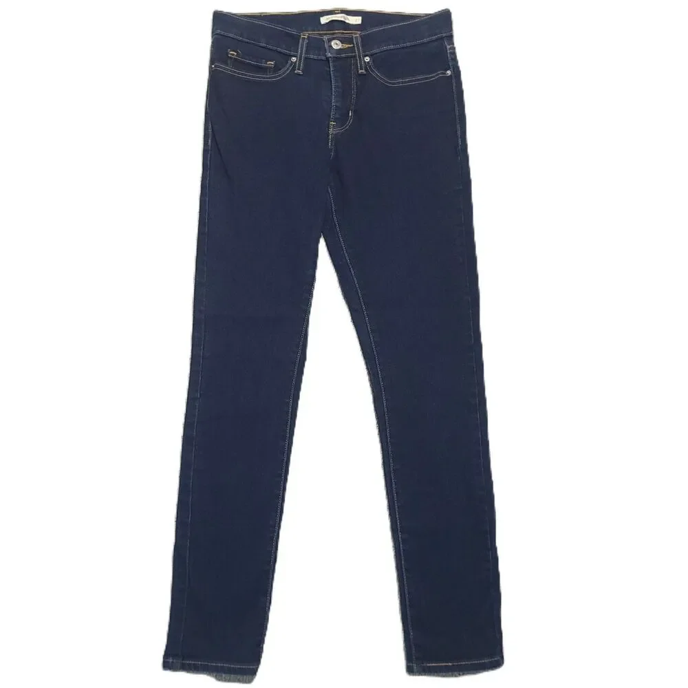 Levis 311 Shaping Skinny Jeans Womens Size 27 Mid Rise Blue Stretch Denim Pants